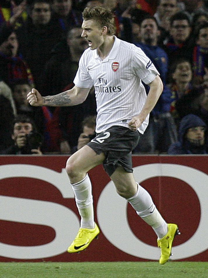 Nicklas Bendtner, leikmaður Arsenal og danska landsliðsins.