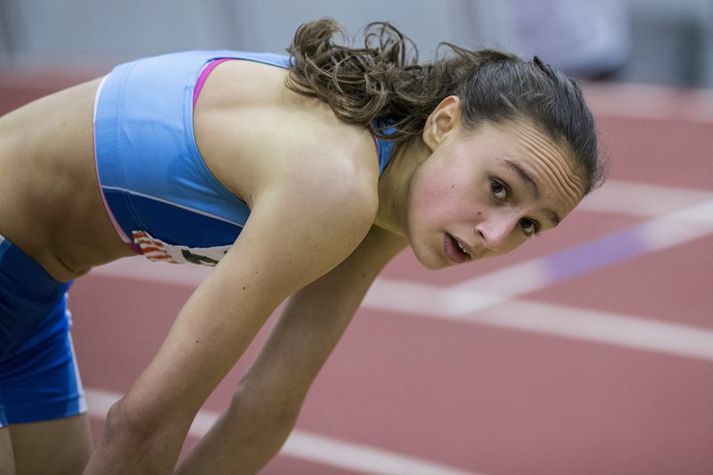 Aníta Hinriksdóttir keppir fyrir ÍR.