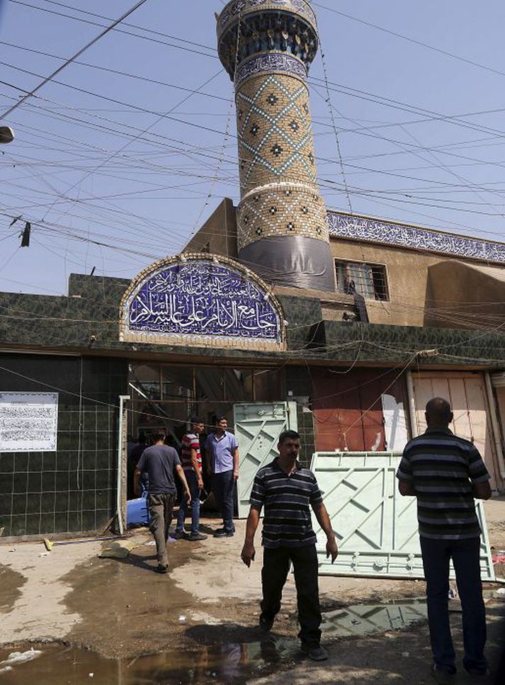 Moskan þar sem árásin var gerð.