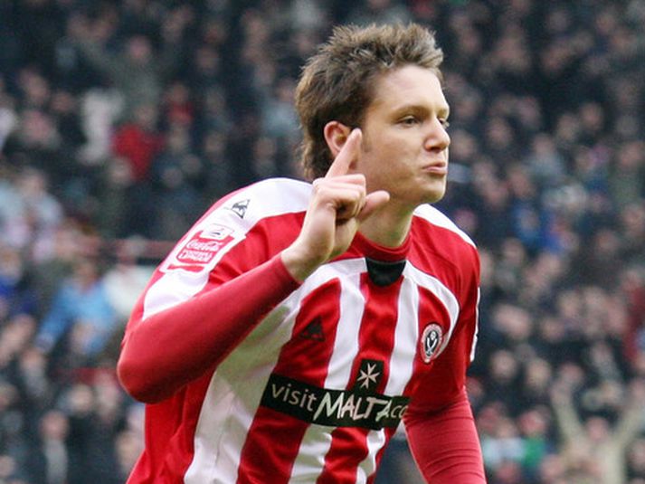 Greg Halford kom sínum mönnum í Sheffield United á Wembley.