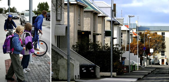 „Þessir bílstjórar fara þá í gegn um hverfið um Hamrahlíð og Lönguhlíð sem er einstaklega slæmt þar sem að þetta eru akkúrat þær götur sem börn fara mikið yfir á leið úr og í skóla.“