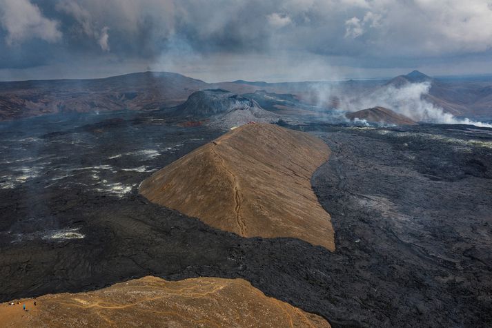 Rólegra hefur verið á skjálftasvæðinu síðasta sólahring en dagana þar á undan.