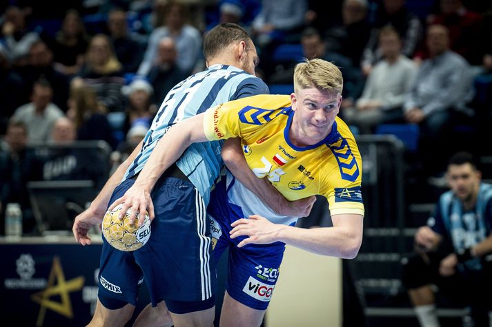 Haukur Þrastarson átti flottan leik fyrir Ljónin í þýska handboltanum í kvöld.