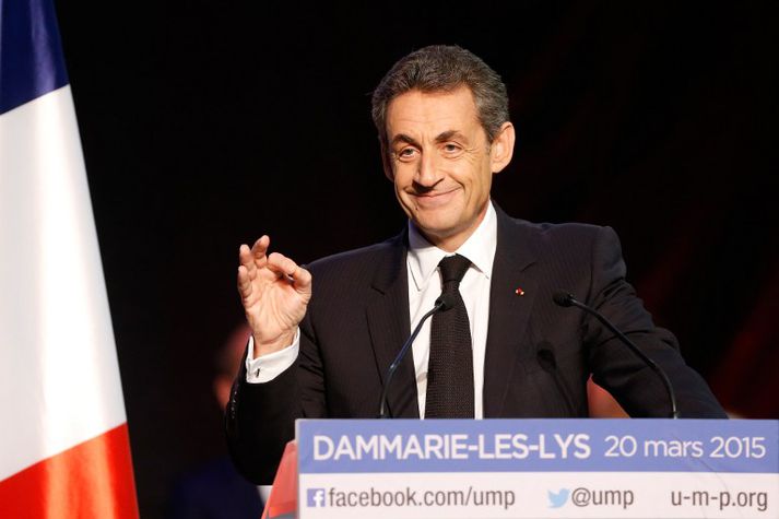 Nicolas Sarkozy, fyrrum Frakklandsforseti, er leiðtogi UMP.