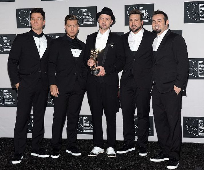 Vinir Justin Timberlake ásamt félögum sínum úr drengjasveitinni ´Nsync.