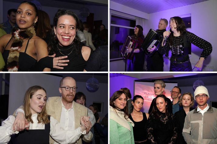 Sviðshöfundar klæddu sig í þjóðleg klæði og blótuðu þorrann í byrjun góu.