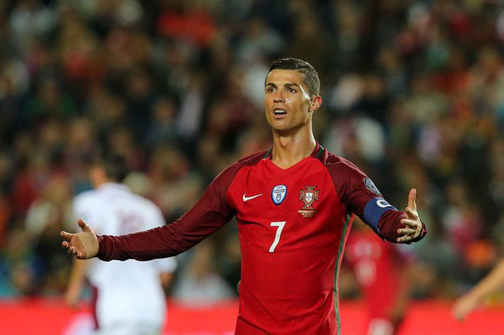 Cristiano stóðst pressuna og skoraði tvö í kvöld.