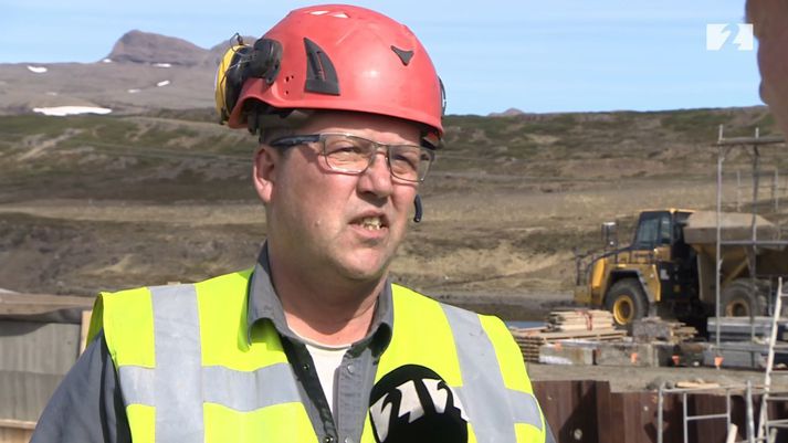 Einar Valur Valgarðsson, verkstjóri Suðurverks í Þorskafjarðarbrú.