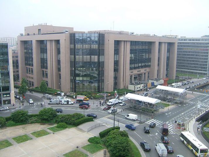 Bygging ráðherraráðs ESB í Brussel, þangað sem aðildarumsóknir eru sendar. fréttablaðið/Auðunn