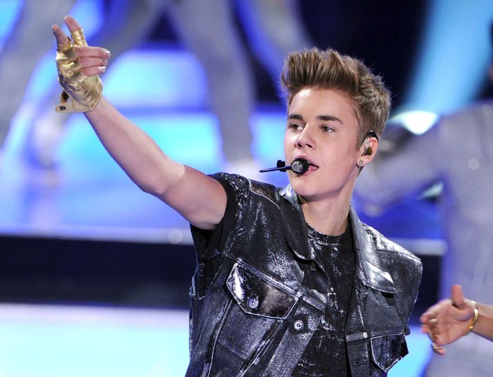 Justin Bieber verður í Noregi í dag.