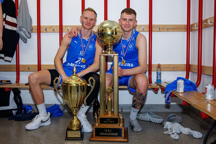 Kristján Fannar Ingólfsson og Júlíus Orri Ágústsson urðu Íslandsmeistarar með Stjörnunni í vor en eru nú báðir farnir frá félaginu.