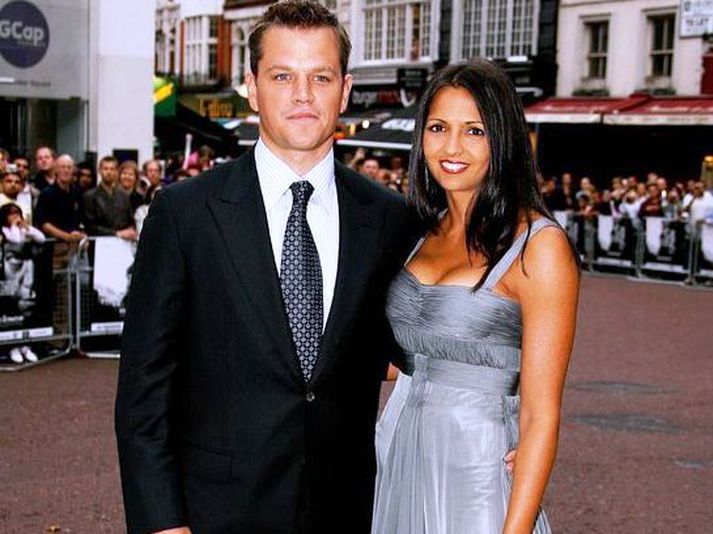 Matt Damon og Luciana.