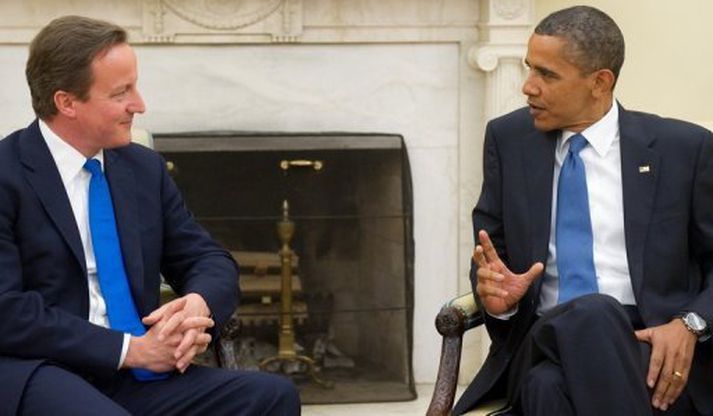 David Cameron og Barack Obama.