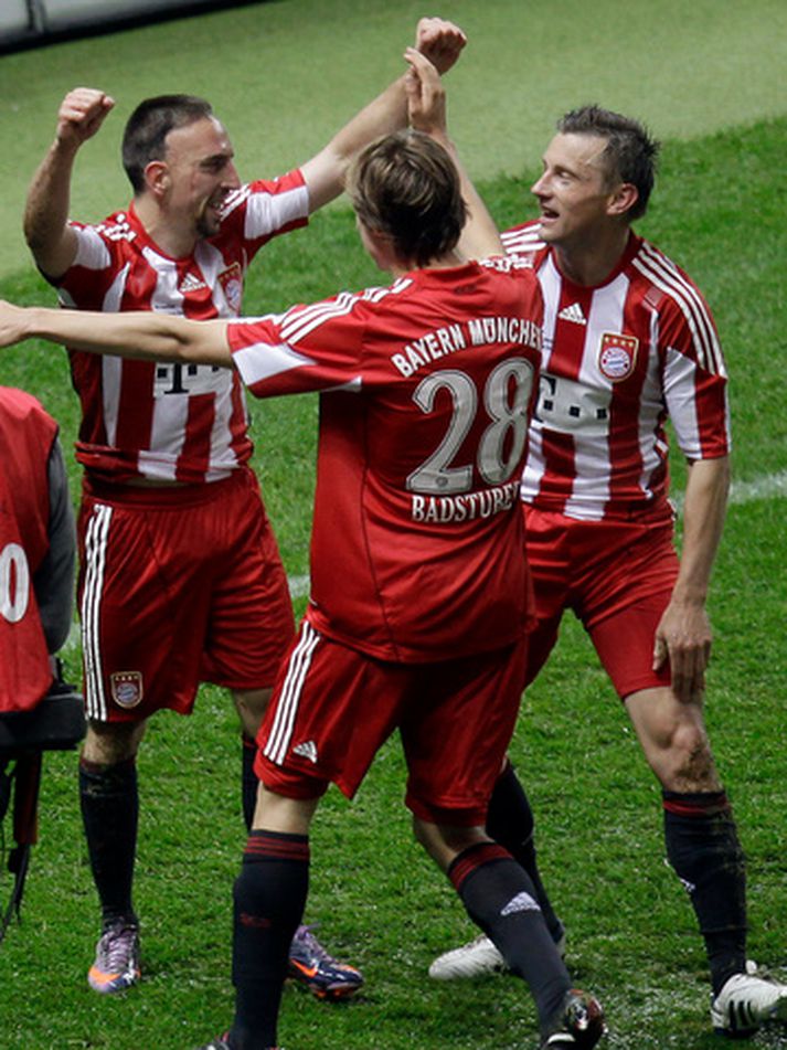 Franck Ribery skoraði þriðja markið hjá Bayern.