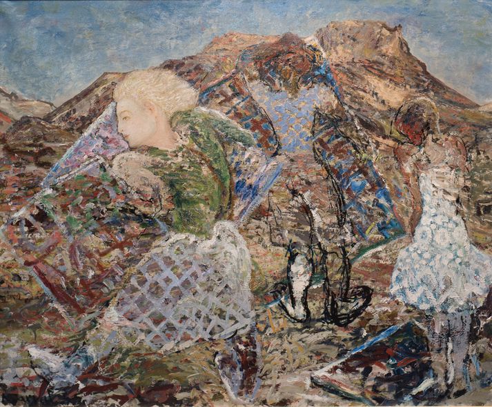 Ljósmynd af verkinu eftir Jóhannes S. Kjarval sem boðið verður upp í Gallerí Fold á mánudagskvöld.