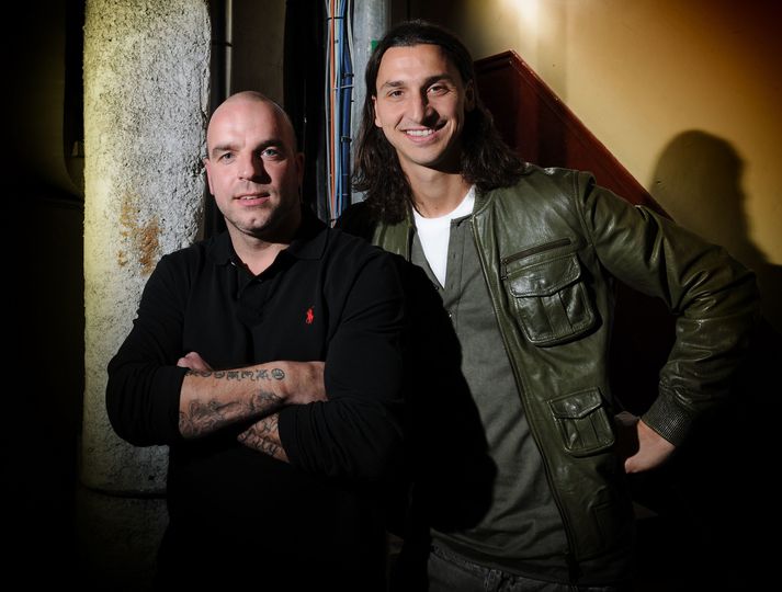 Andy van der Meyde og Zlatan Ibrahimovic léku saman hjá Ajax í upphafi aldarinnar.