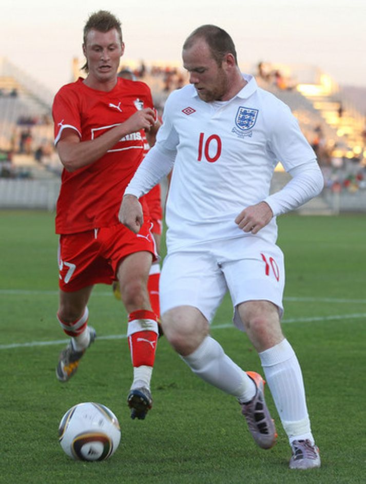 Wayne Rooney í leiknum í gær.