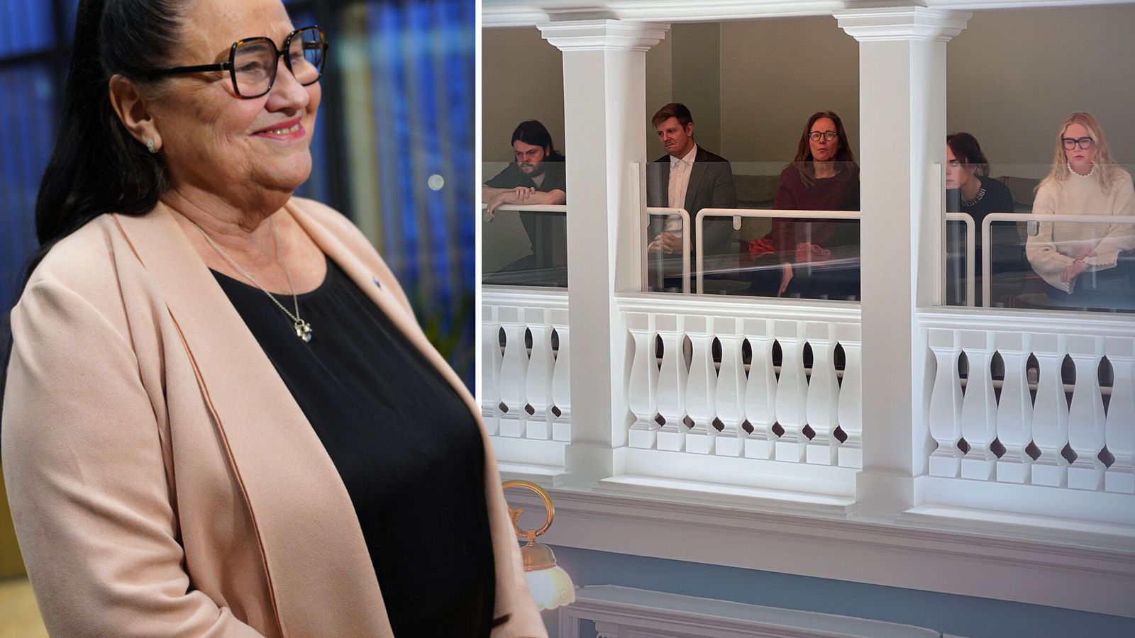 Til­finningar í þing­sal og Inga brosir hringinn