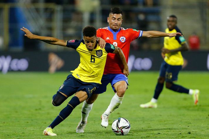 Byron Castillo í leik gegn Síle í nóvember sem Ekvador vann, 2-0.