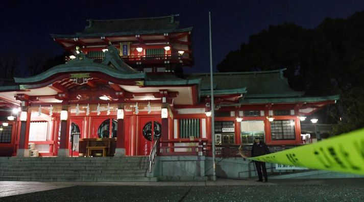 Tomioka Hachimangu-hofið er þekkt kennileiti í japönsku höfuðborginni.