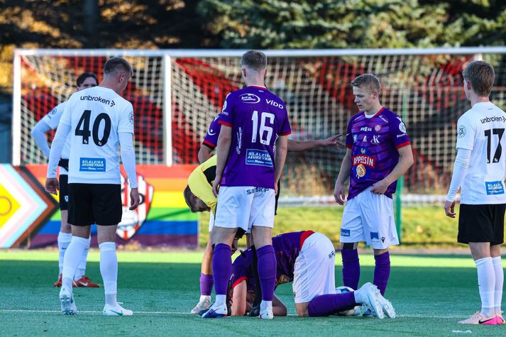 Þórsarar voru skiljanlega svekktir að hafa ekki fengið víti.