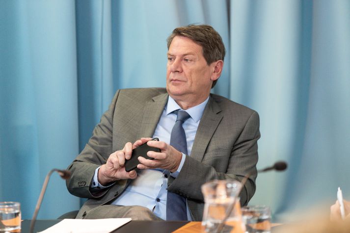 Brynjar Níelsson mætti aftur á þing í dag. 