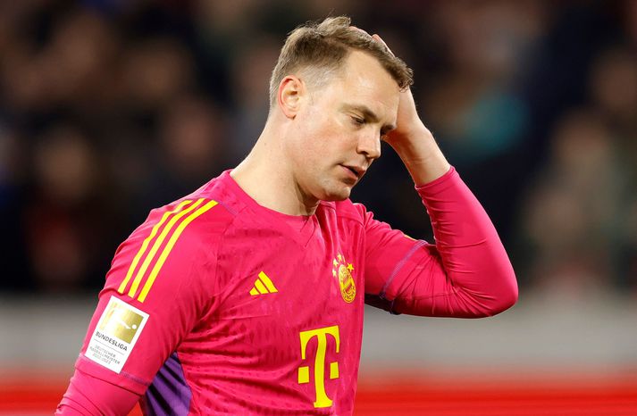 Manuel Neuer íhugull að leik loknum.