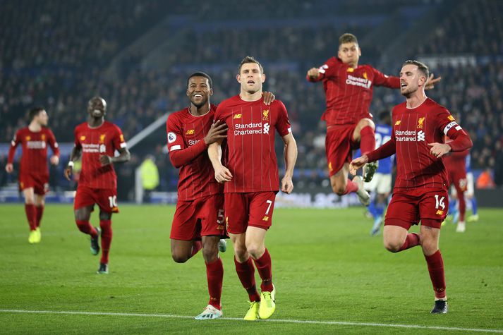 Milner skoraði með sinni fyrstu snertingu eftir að hann kom inn á sem varamaður gegn Leicester.