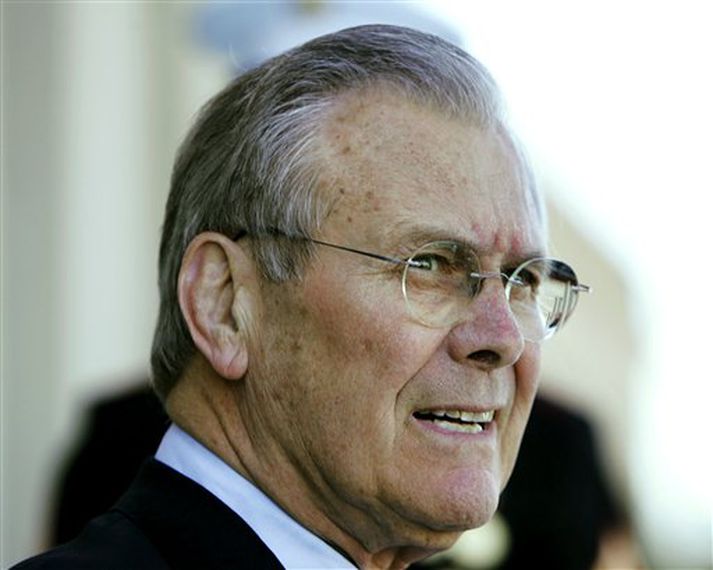 Donald Rumsfeld, varnarmálaráðherra Bandaríkjanna.