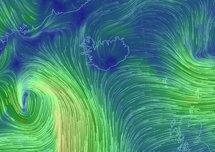 Hviður geta náð allt að 55 metrum á sekúndu á Kjalarnesi, í Hvalfirði, undir Hafnarfjalli og norðan til á Snæfellsnesi.