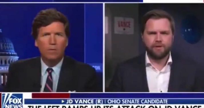 Ummælin lét Vance falla í viðtali við Carlson á Fox News árið 2021.