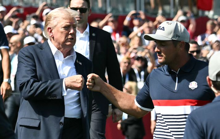 Donald Trump hefur ekki misst trúna á liði Bandaríkjanna. 