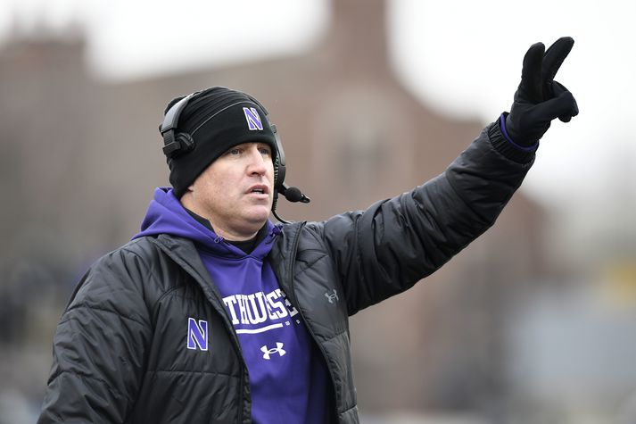 Pat Fitzgerald hafði verið þjálfari Northwestern Wildcats liðsins síðan árið 2006.