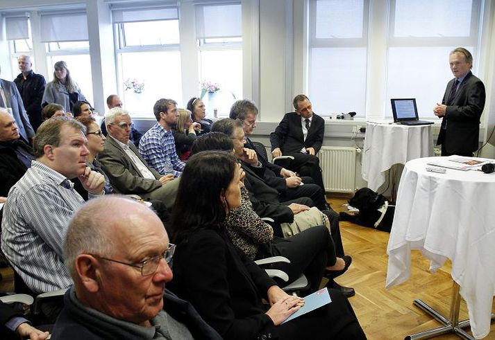 Íslandsbanka í gær Málstofan í gær var hluti af fundaröð sem VÍB, eignastýringarþjónusta Íslandsbanka, hefur staðið fyrir.Fréttablaðið/GVA