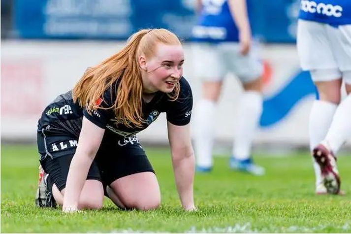 Þórdís Elva gekk til liðs við Vaxjö fyrir tímabilið og skoraði sitt fyrsta deildarmark fyrir félagið í dag. 