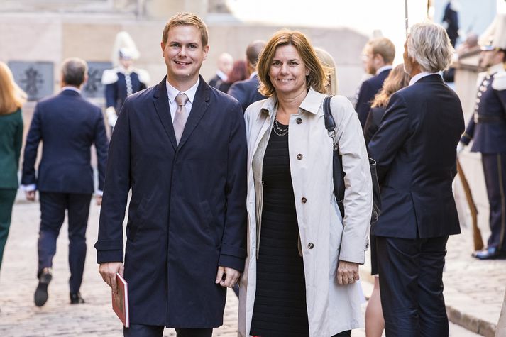 Gustav Fridolin og Isabella Lövin, talsmenn sænskra Græningja.