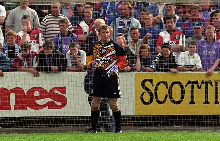 Andy Goram í leik með Rangers á sínum tíma.