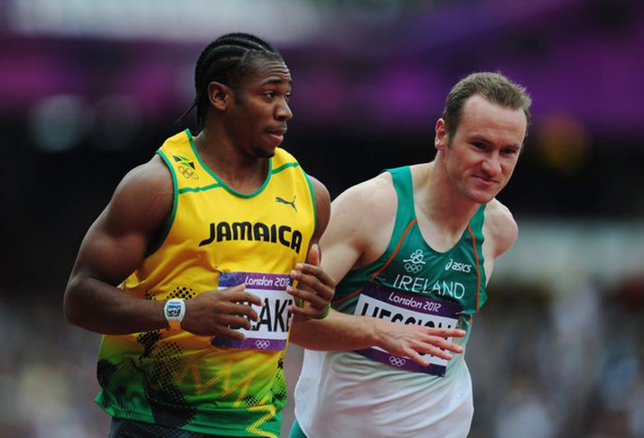 Yohan Blake er með 60 millj. kr. armbandsúr á ÓL í London.