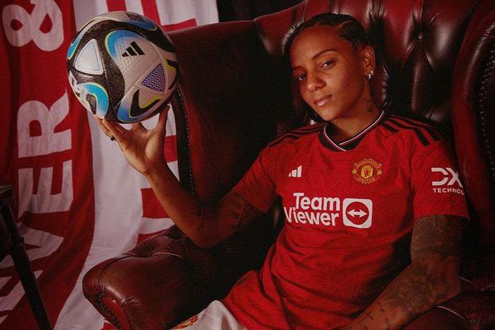 Nýjasta viðbótin við leikmannahóp Man United.
