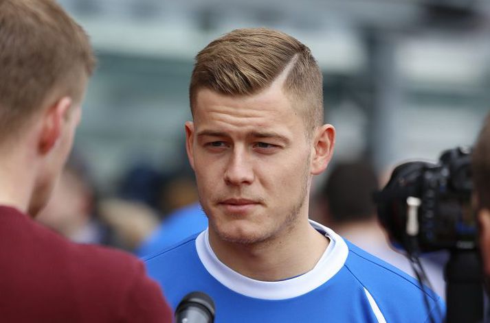 Alfreð Finnbogason vill vera áfram hjá Real Sociedad á Spáni og berjast fyrir sæti sínu í byrjunarliðinu. 