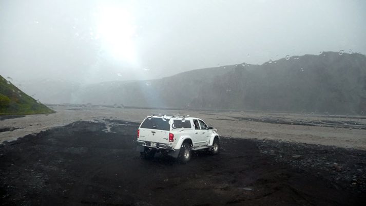 Miklir vatnavextir eru í ám á Suðurlandi