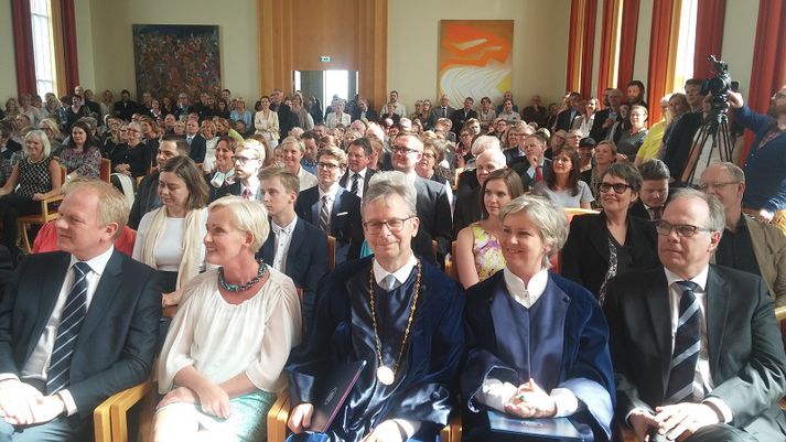 Frá rektorskjöri í Háskóla Íslands á dögunum.