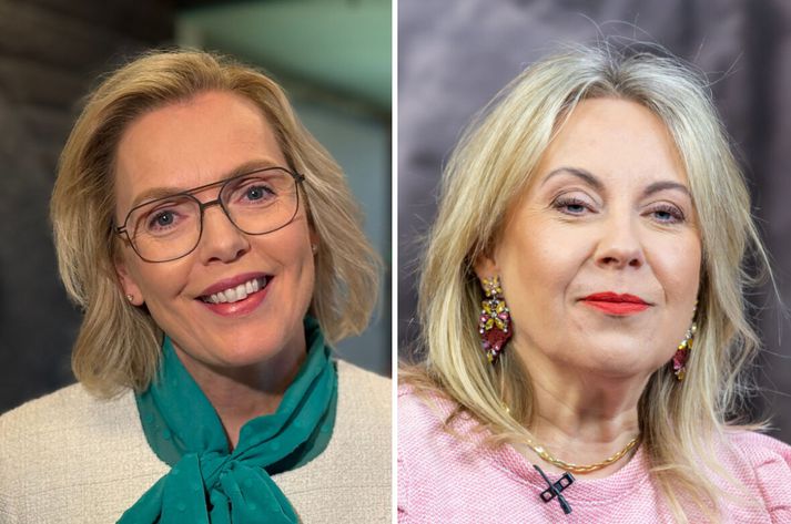 Guðrún Hafsteinsdóttir vonar að bjartari tímar séu framundan hjá Sjálfstæðisflokknum eftir að fylgið mælist á uppleið og Sigríður Andersen segir Miðflokksmenn pollrólega yfir því þótt fylgi hafi dregist ögn saman á milli kannana.