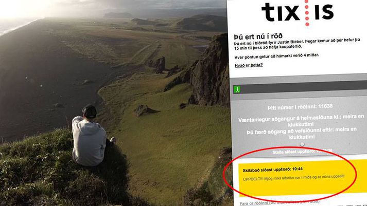 Uppselt er á tónleika Justin Bieber.