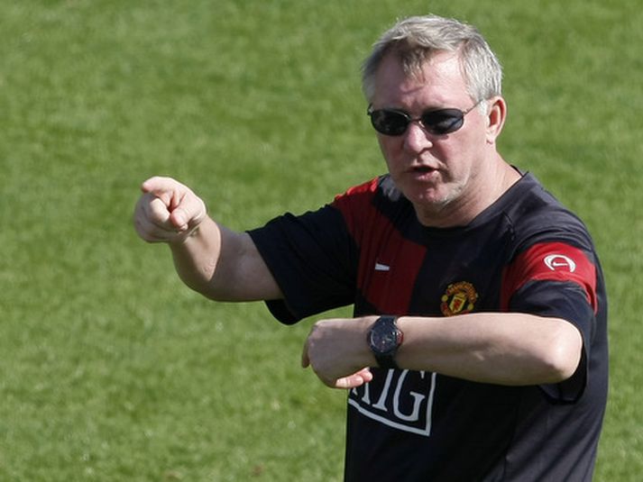 Sir Alex Ferguson, stjóri Manchester United.