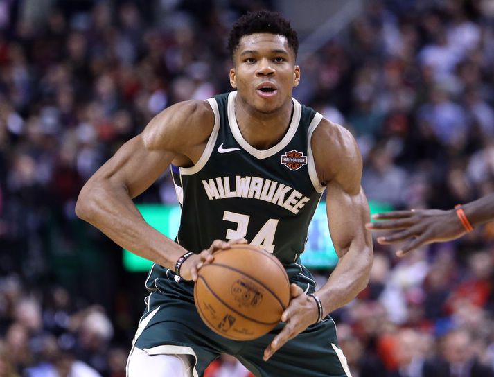 Antetokounmpo í leiknum í nótt