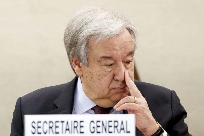 Antonio Guterres hefur gagnrýnt framferði Bandaríkjaforseta án þess þó að nefna hann sérstaklega á nafn.