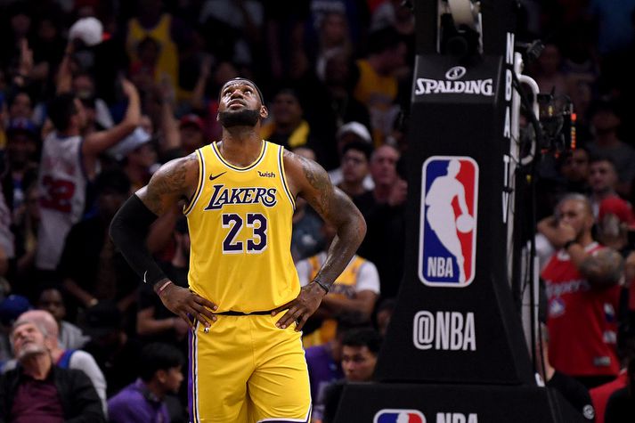 LeBron James ætlaði sér stóra hluti með Los Angeles Lakers liðinu í úrslitakeppni og það hefur væntanlega ekkert breyst.