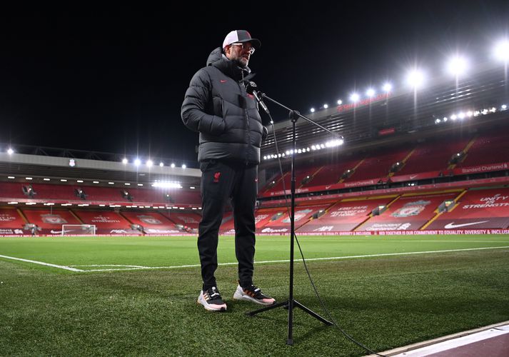 Jürgen Klopp fór mikinn í viðtölum eftir leik Liverpool og Leicester City.