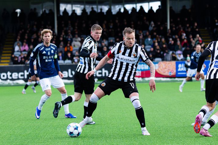 Aron Sigurðarson og Ástbjörn Þórðarson höfðu betur gegn Sindra Snæ Magnússyni og félögum hans. 